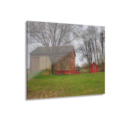 U R There Photography Lake George Red II Rustic Farmhouse Acrylic Wall Print