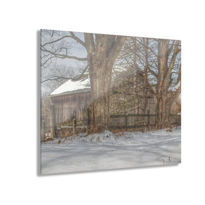U R There Photography English Road Grey Rustic Farmhouse Acrylic Wall Print