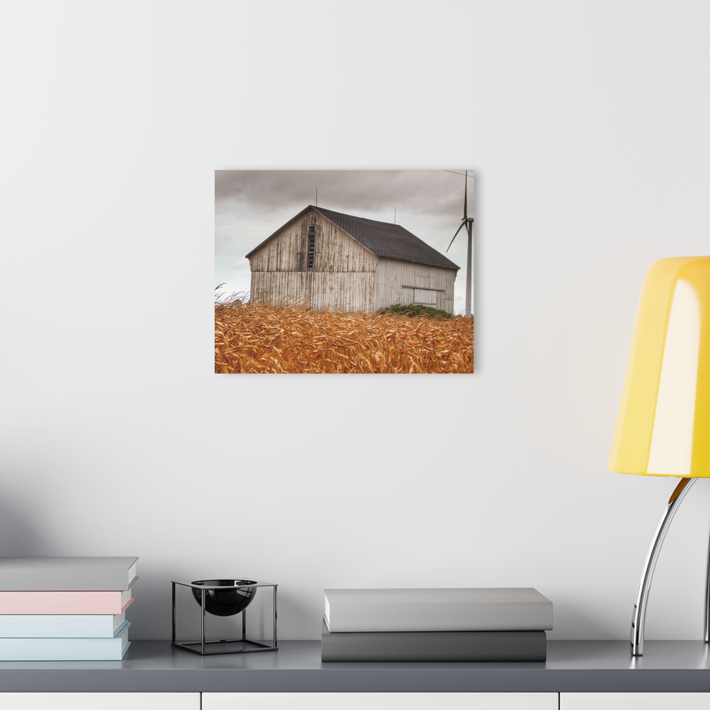 U R There Photography Merry Road Grey Rustic Farmhouse Acrylic Wall Print