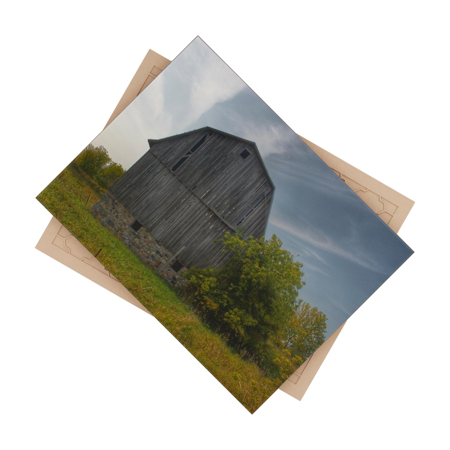 U R There Photography Cat Lake Grey I Rustic Farmhouse Decorative Ceramic Tile