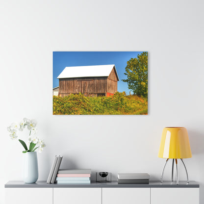 U R There Photography Hilltop High Grey Rustic Farmhouse Acrylic Wall Print