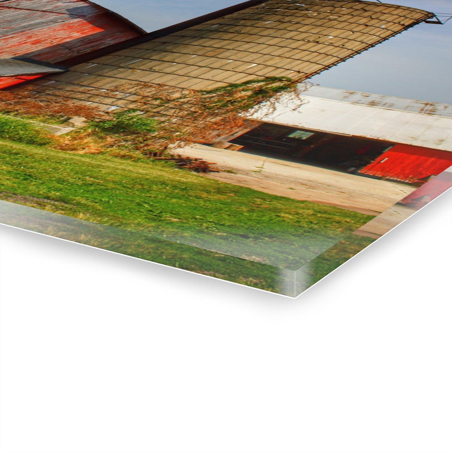 U R There Photography Marlette Red III Rustic Farmhouse Acrylic Wall Print