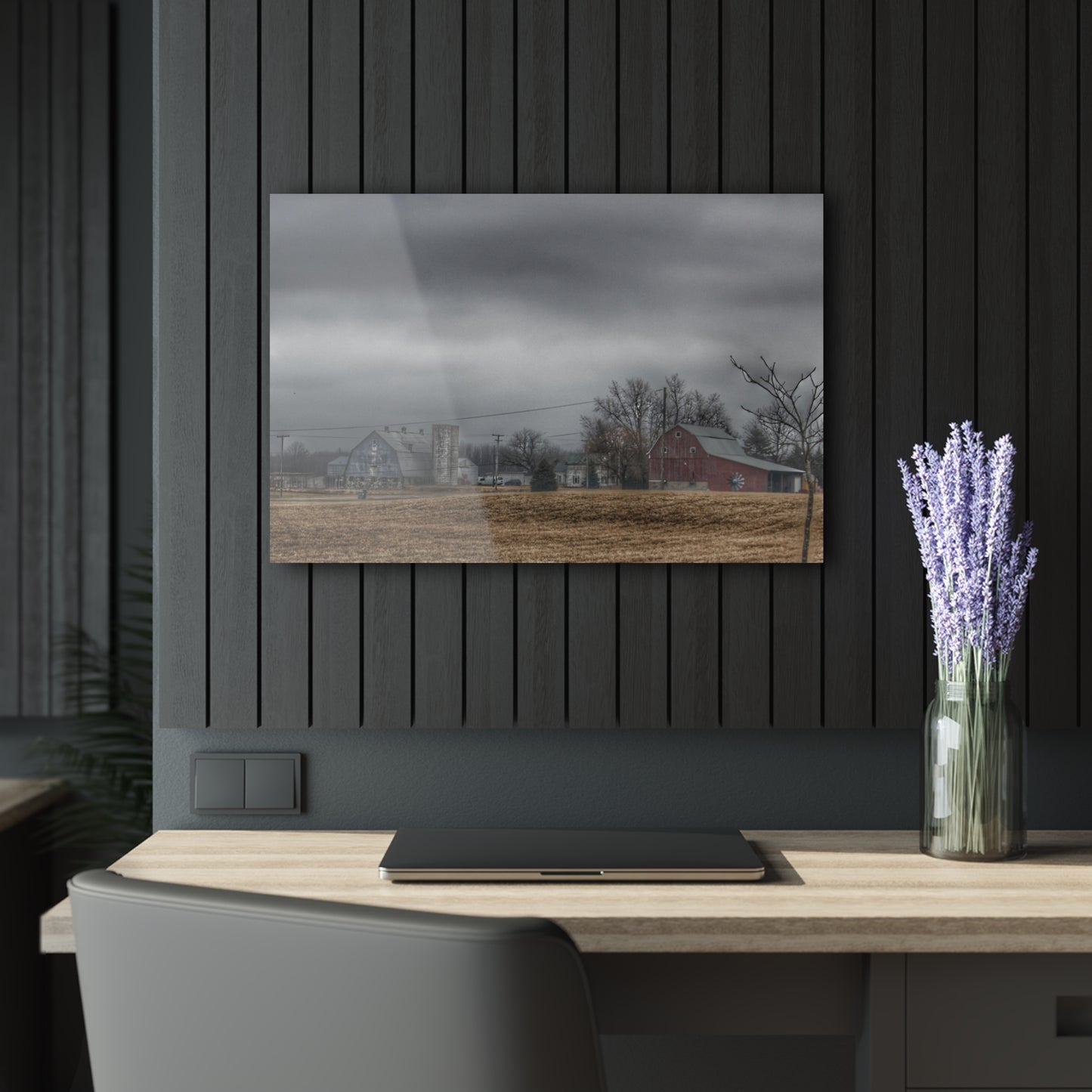 U R There Photography Daley Road Duo Rustic Farmhouse Acrylic Wall Print