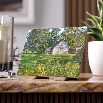 U R There Photography Bowers Road Little White Rustic Farmhouse Decorative Ceramic Tile