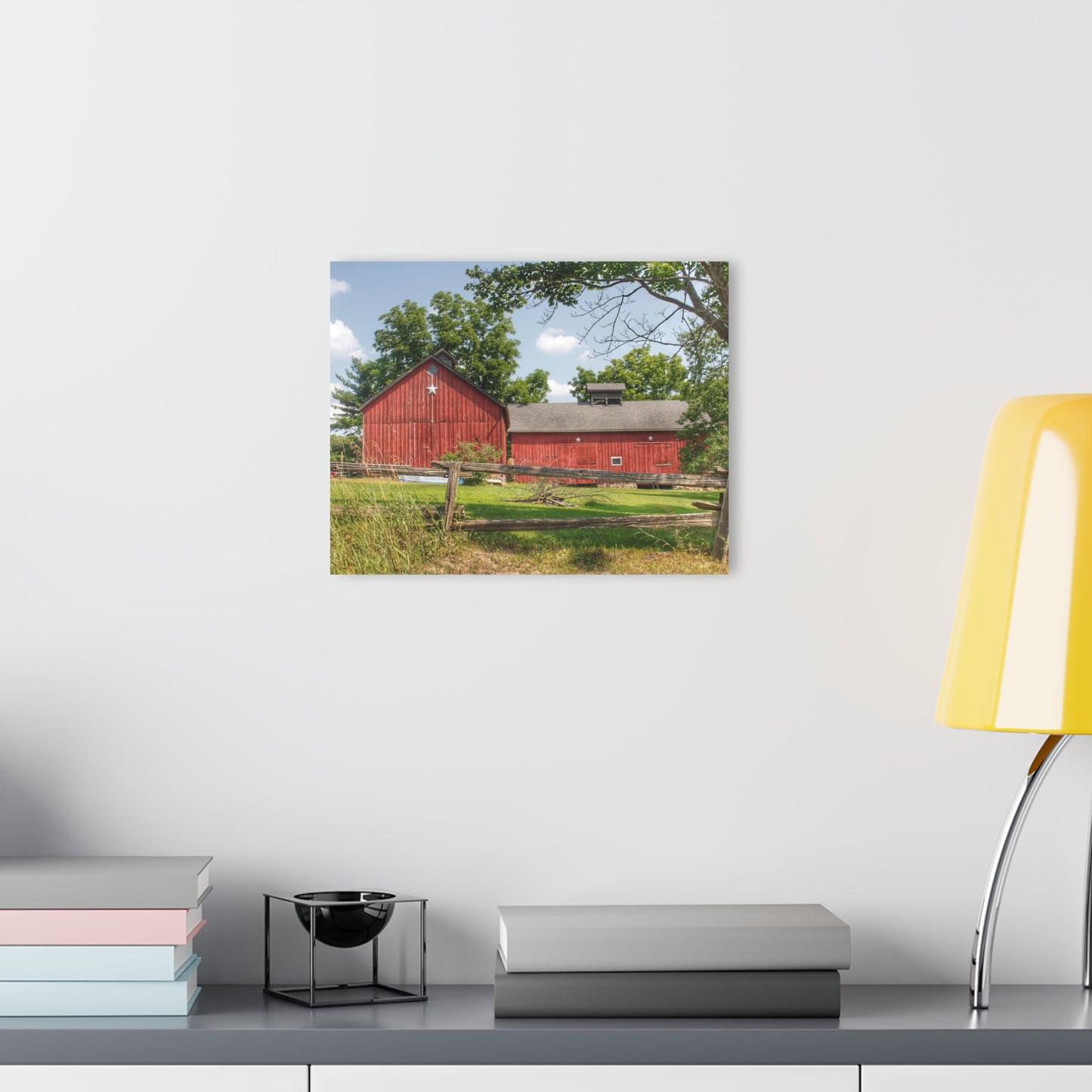 U R There Photography Hollow Corners Star Barn Rustic Farmhouse Acrylic Wall Print