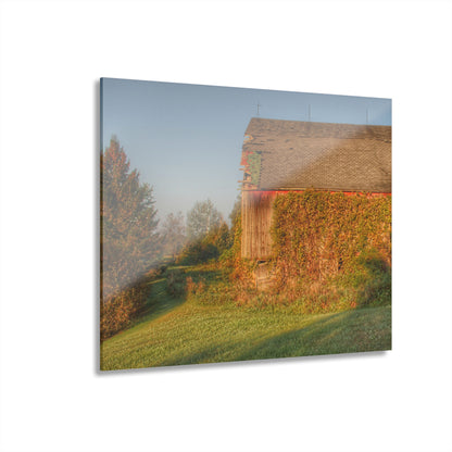 U R There Photography Bearanger Road Red Rustic Farmhouse Acrylic Wall Print