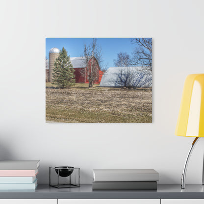 U R There Photography German Road Reds Rustic Farmhouse Acrylic Wall Print