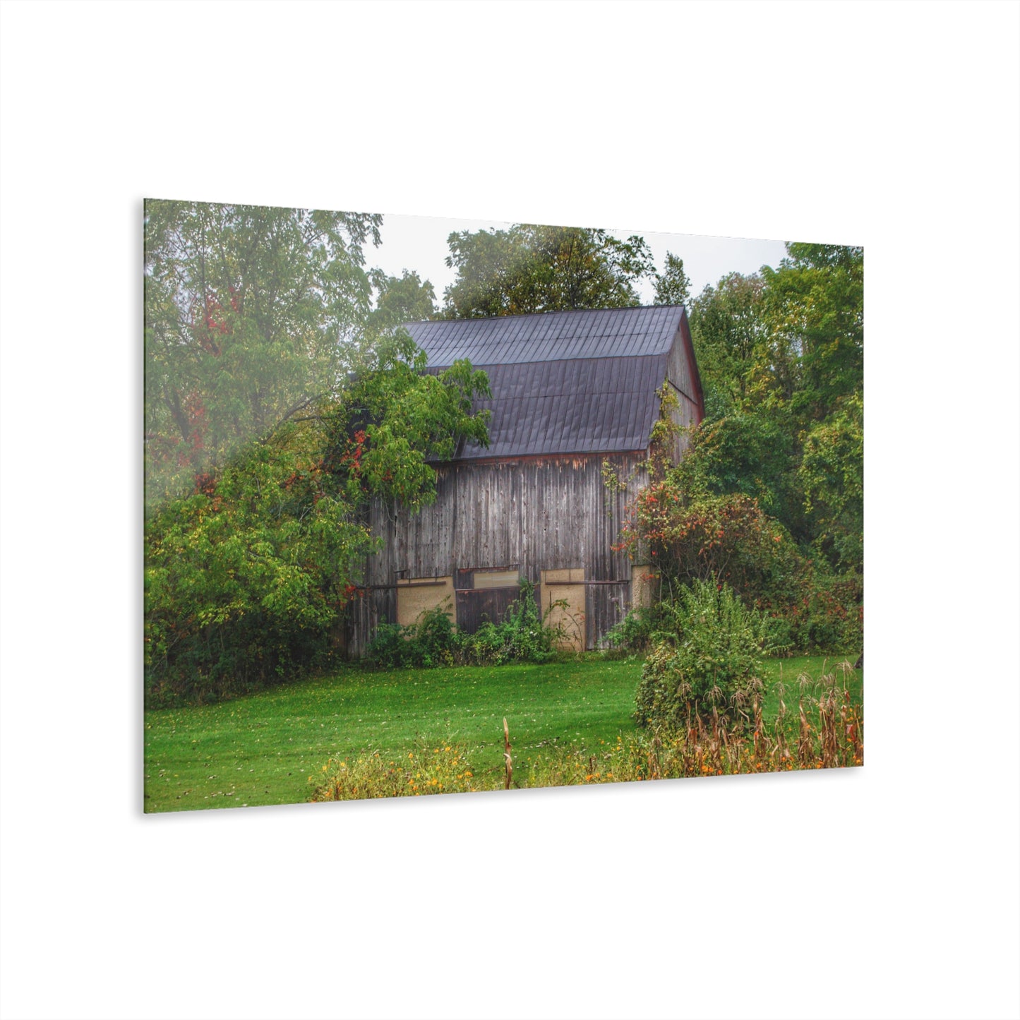 U R There Photography North Lake Road Hidden Grey Rustic Farmhouse Acrylic Wall Print