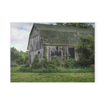 Barn Boutique Rustic Tempered-Glass Cutting Board| Hunters Creek Forgotten Grey