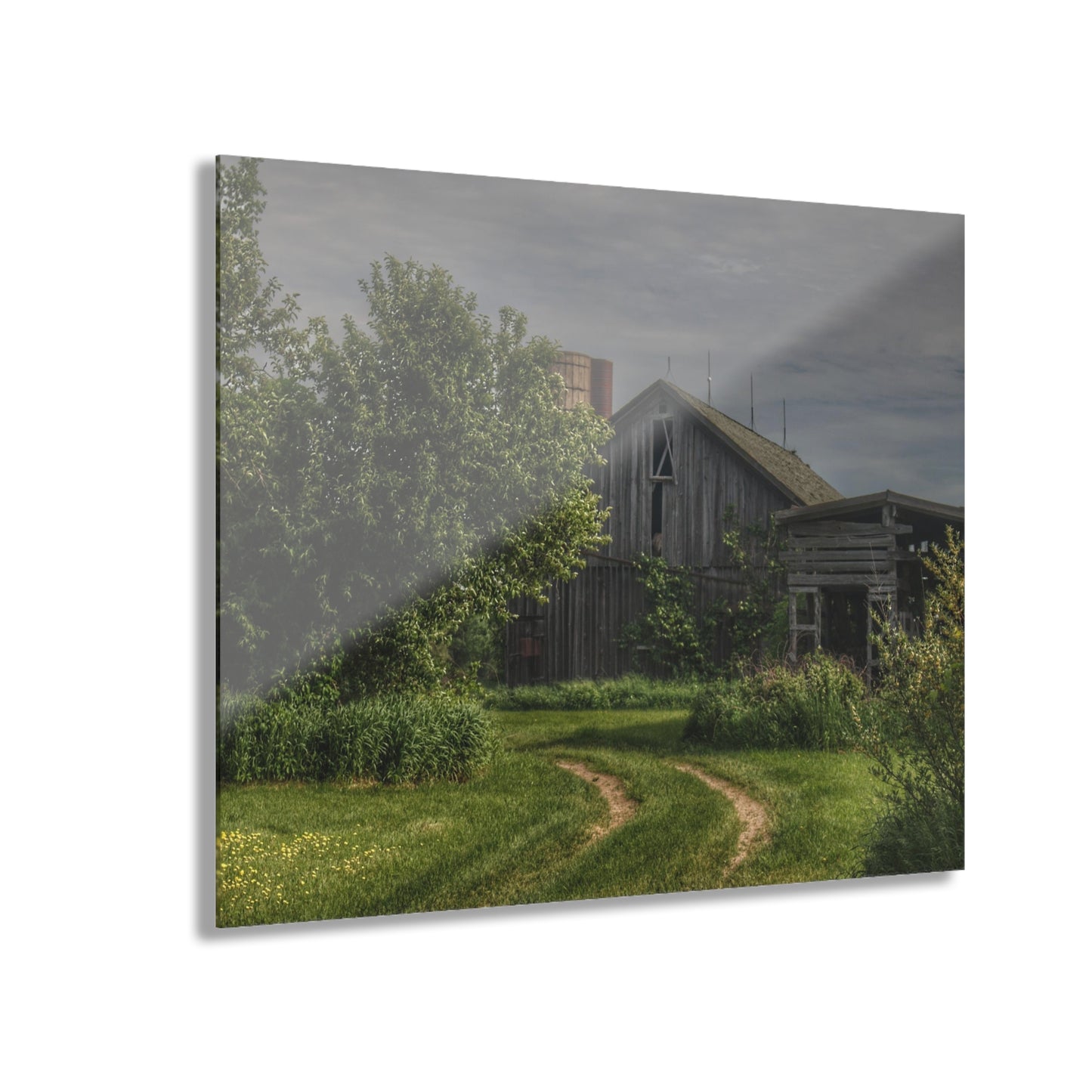 U R There Photography Barkley Road Greys I Rustic Farmhouse Acrylic Wall Print