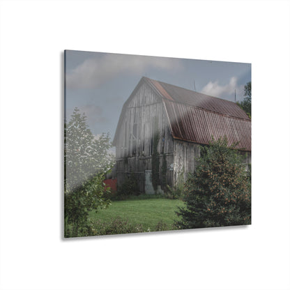 U R There Photography Columbiaville Grey Rustic Farmhouse Acrylic Wall Print