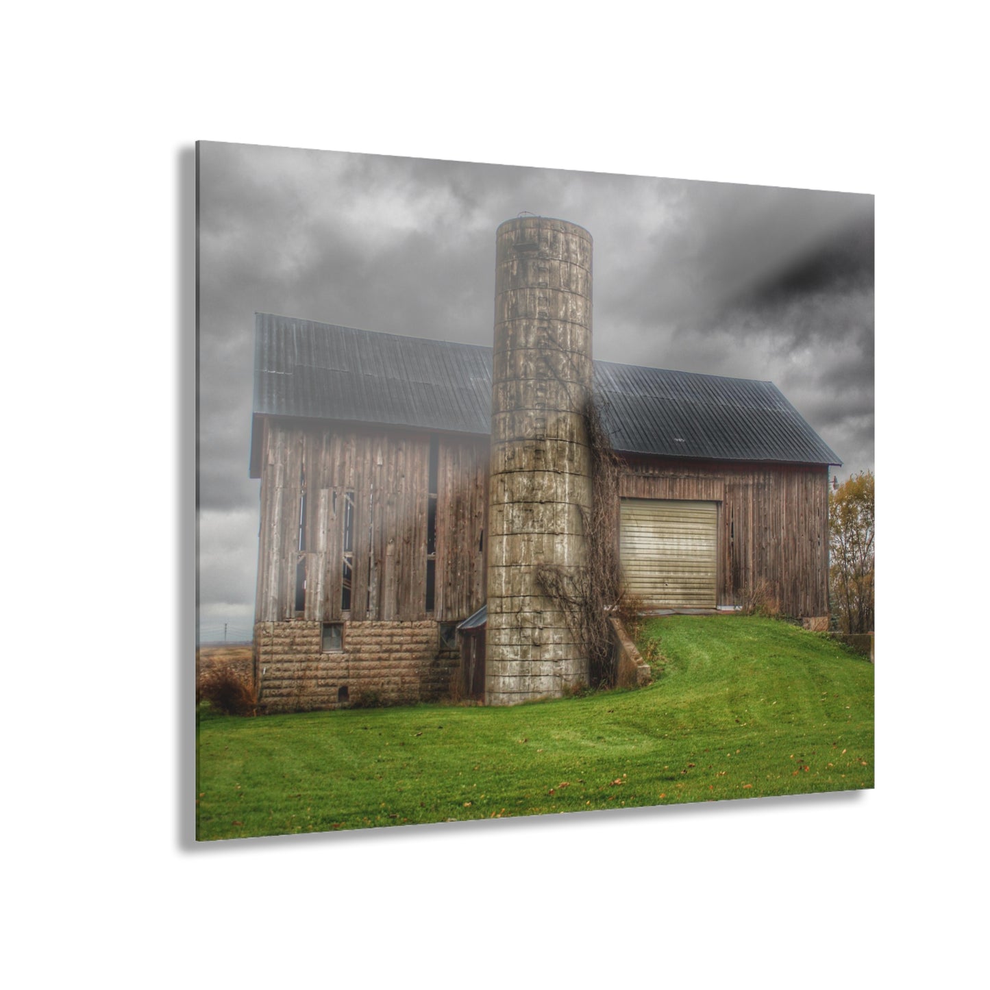 U R There Photography Gilford Grey I Rustic Farmhouse Acrylic Wall Print