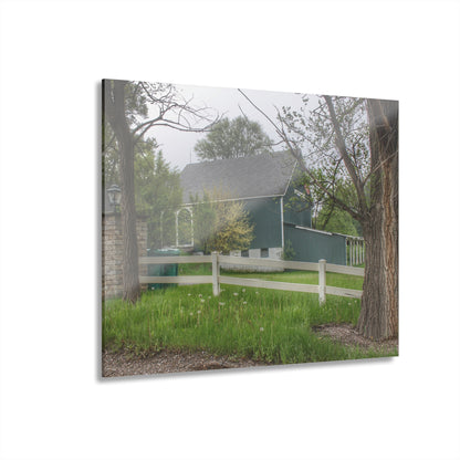 U R There Photography Lake George Road Fox Green Rustic Farmhouse Acrylic Wall Print