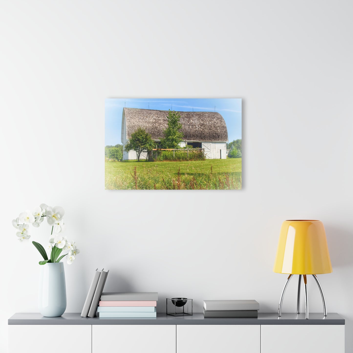 U R There Photography Country White Rustic Farmhouse Acrylic Wall Print