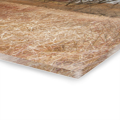 U R There Photography Hough Road Hidden Reds Rustic Farmhouse Acrylic Wall Print