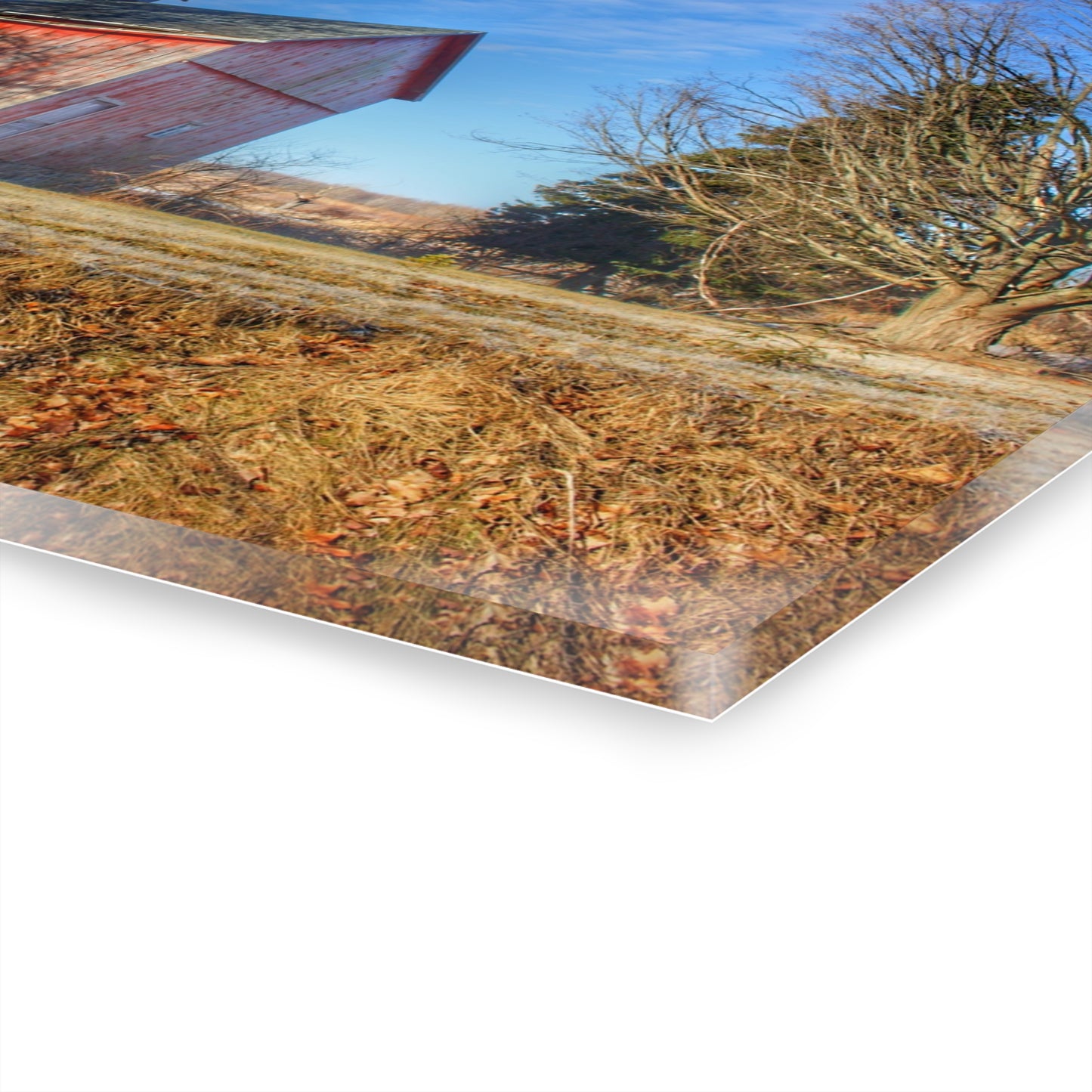 U R There Photography M-24 Barn at the Bend II Rustic Farmhouse Acrylic Wall Print