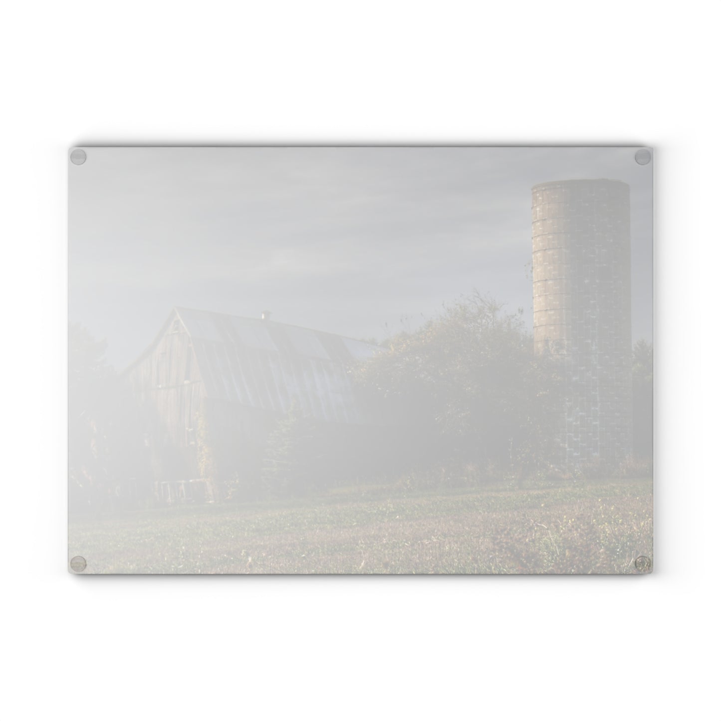 U R There Photography Collapsing in Croswell Rustic Farmhouse Tempered-Glass Cutting Board