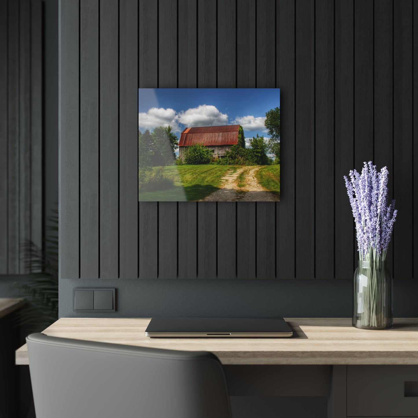 U R There Photography Grey Road Rusted III Rustic Farmhouse Acrylic Wall Print