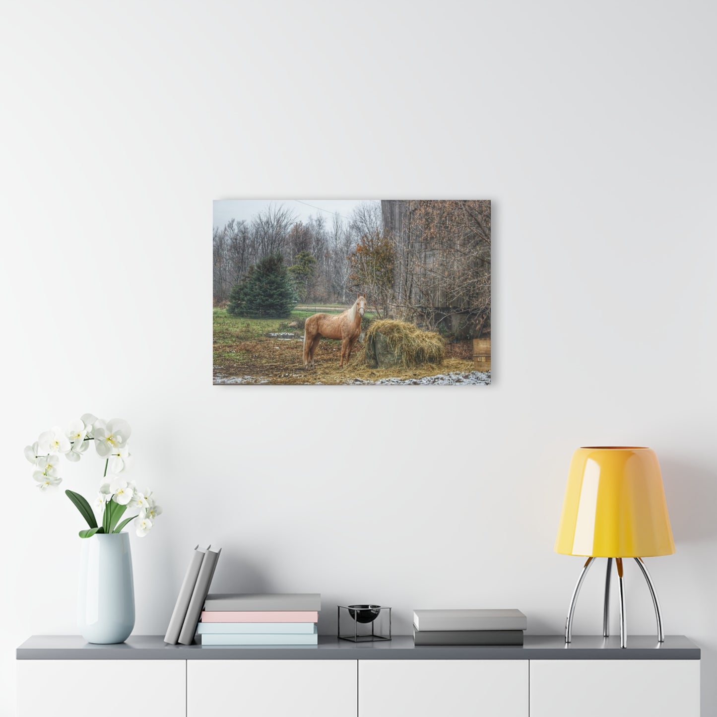 U R There Photography French Road Butterscotch Rustic Farmhouse Acrylic Wall Print