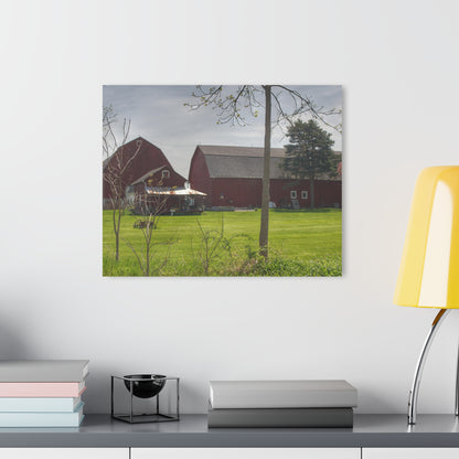 U R There Photography Bishop Road Reds I Rustic Farmhouse Acrylic Wall Print