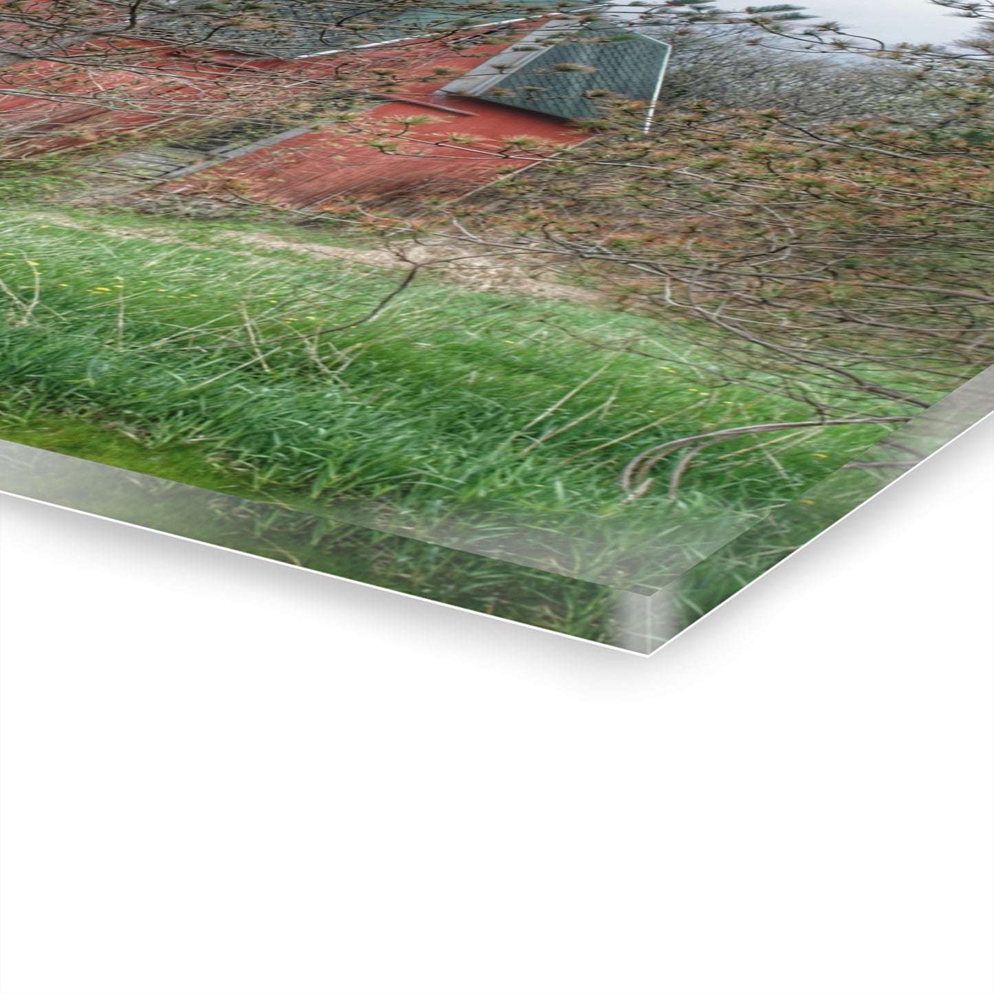 U R There Photography Hickory Ridge Red II Rustic Farmhouse Acrylic Wall Print