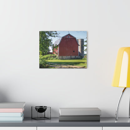 U R There Photography Mayville Road Red Rustic Farmhouse Acrylic Wall Print