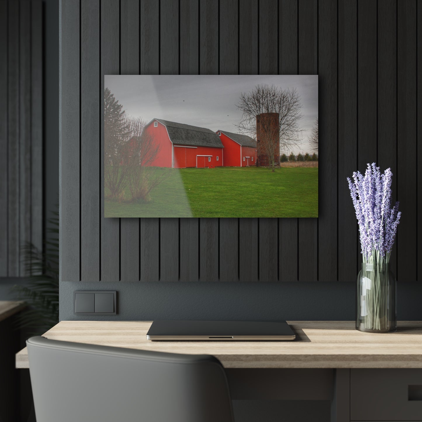 Barn Boutique Modern Farmhouse Acrylic Wall Print| Hough Road Reds III