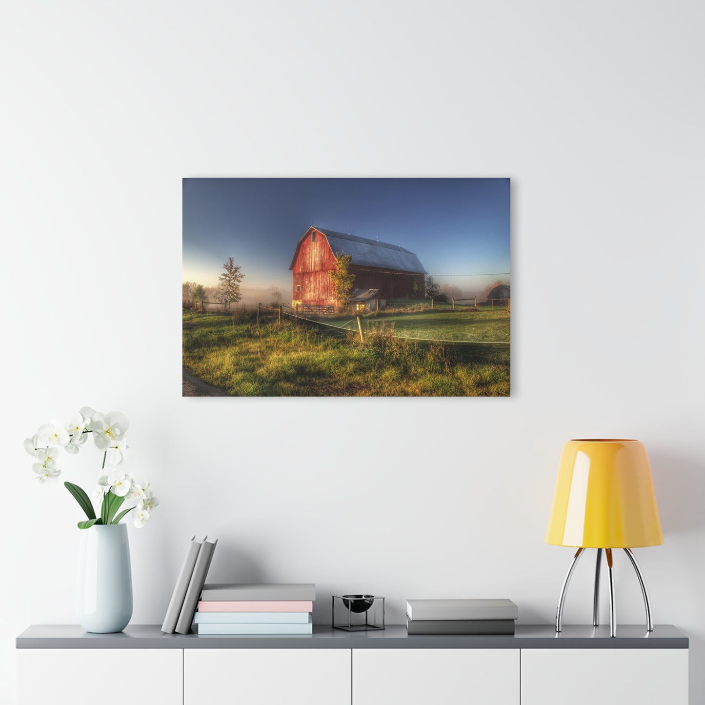U R There Photography Columbiaville Red I Rustic Farmhouse Acrylic Wall Print