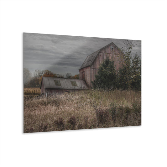 U R There Photography Treasurer Road Red Rustic Farmhouse Acrylic Wall Print