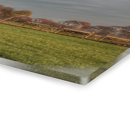 U R There Photography Marathon Road Red Cow Barn Rustic Farmhouse Acrylic Wall Print