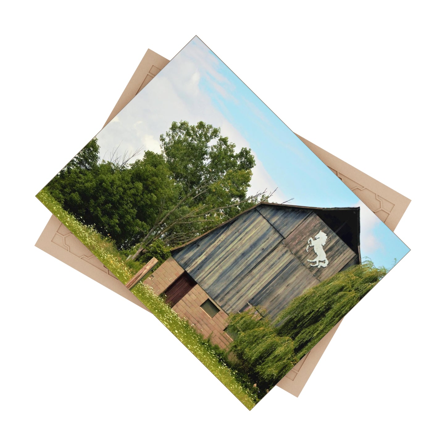 U R There Photography Hassler Lake Horse Barn Rustic Farmhouse Decorative Ceramic Tile