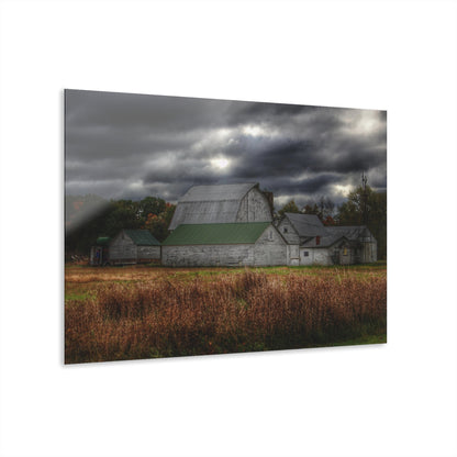 U R There Photography Farnsworth Road White Rustic Farmhouse Acrylic Wall Print