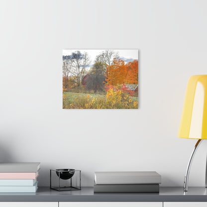 U R There Photography Bowers Hidden Red Rustic Farmhouse Acrylic Wall Print