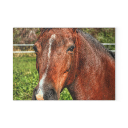 Barn Boutique Rustic Tempered-Glass Cutting Board| Irish Road Brownie