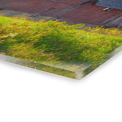 U R There Photography Leslie Road Red II Rustic Farmhouse Acrylic Wall Print