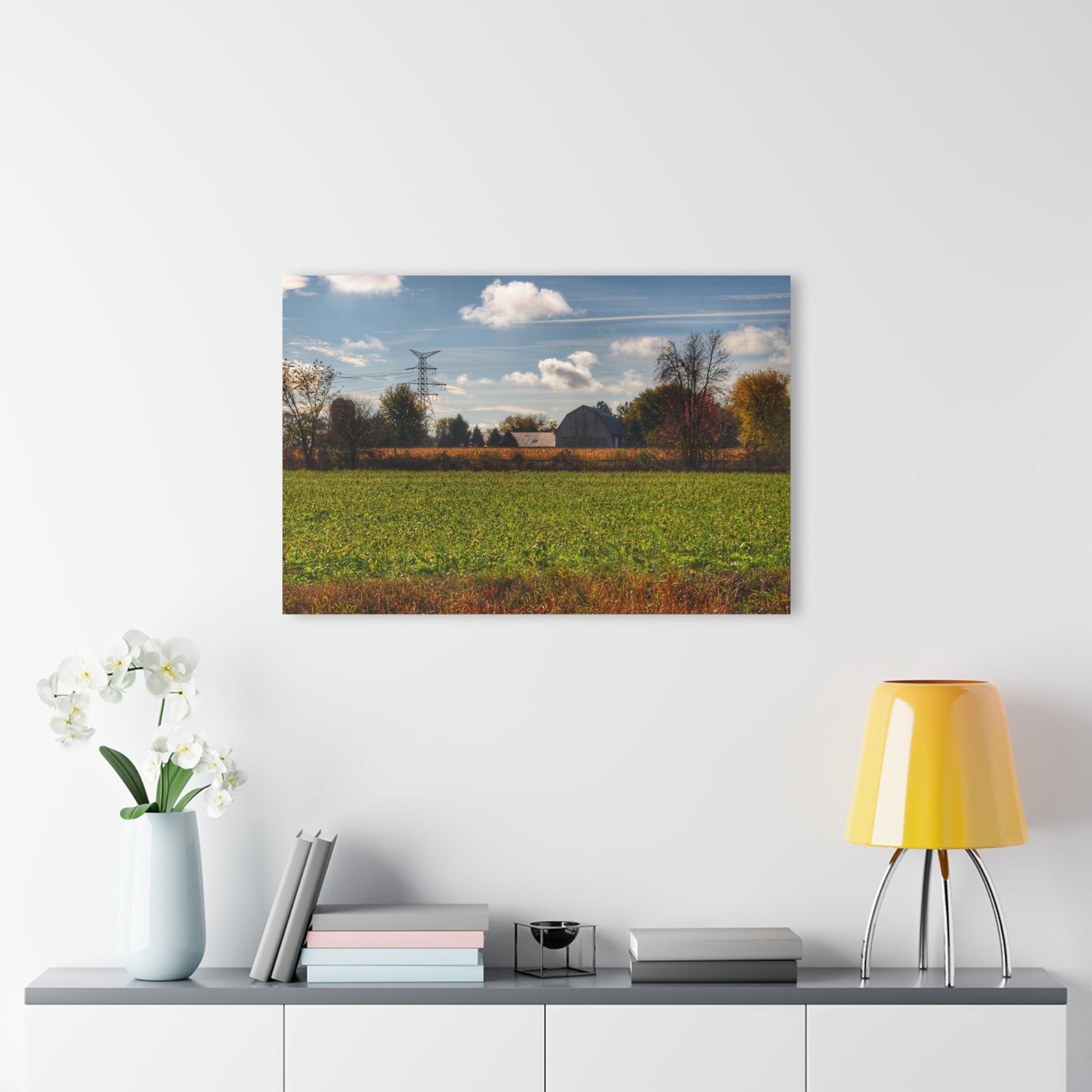 U R There Photography Wadsworth Road Grey Rustic Farmhouse Acrylic Wall Print