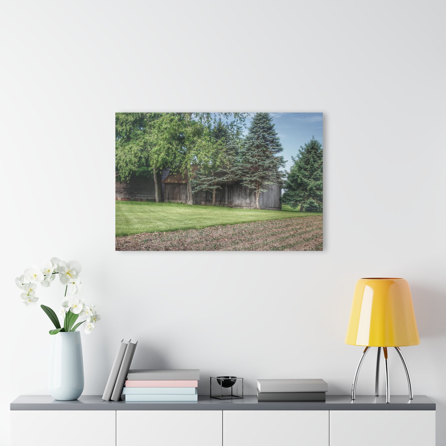 U R There Photography Barkley Road Greys II Rustic Farmhouse Acrylic Wall Print