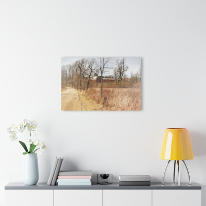 U R There Photography Hough Road Hidden Reds Rustic Farmhouse Acrylic Wall Print