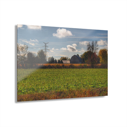 U R There Photography Wadsworth Road Grey Rustic Farmhouse Acrylic Wall Print