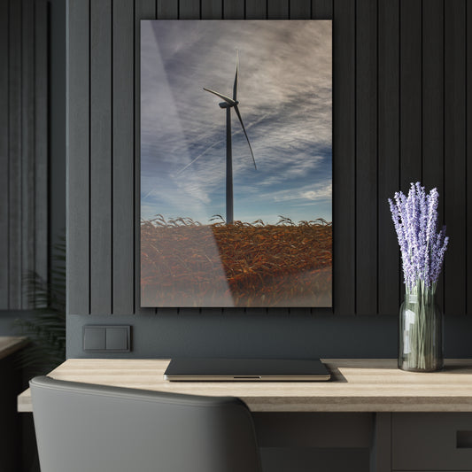 Barn Boutique Modern Farmhouse Acrylic Wall Print| North Gera Road Windmill