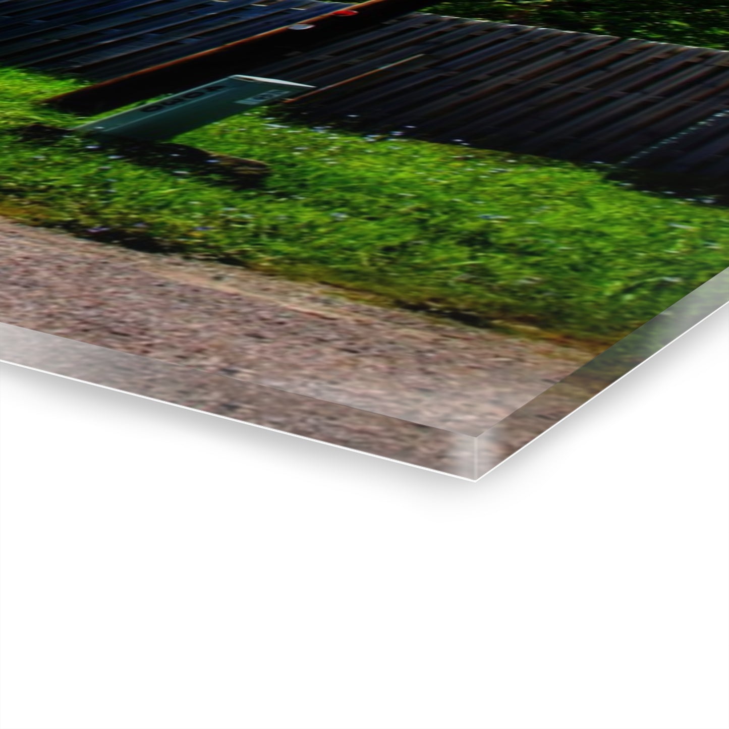 U R There Photography Dryden Road Grey Rustic Farmhouse Acrylic Wall Print