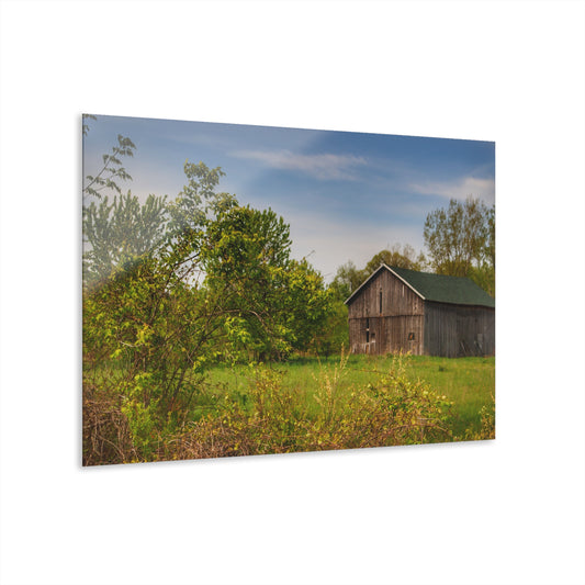 U R There Photography North Branch Little Grey Rustic Farmhouse Acrylic Wall Print