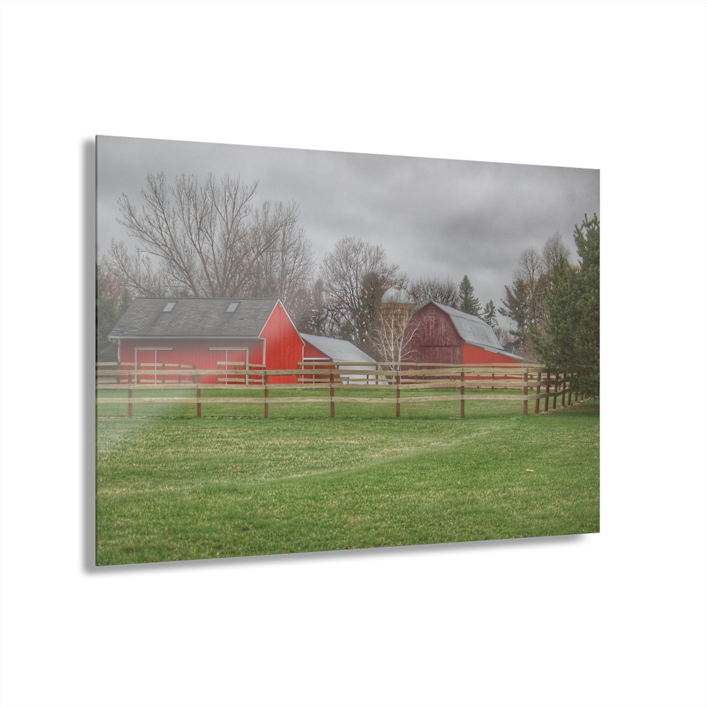 U R There Photography West Lake Road Farm Rustic Farmhouse Acrylic Wall Print