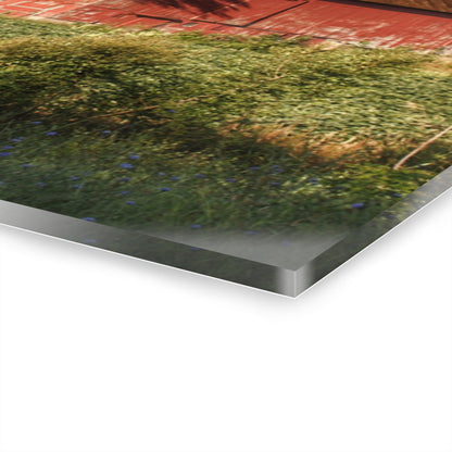 U R There Photography Genesee Road Red II Rustic Farmhouse Acrylic Wall Print