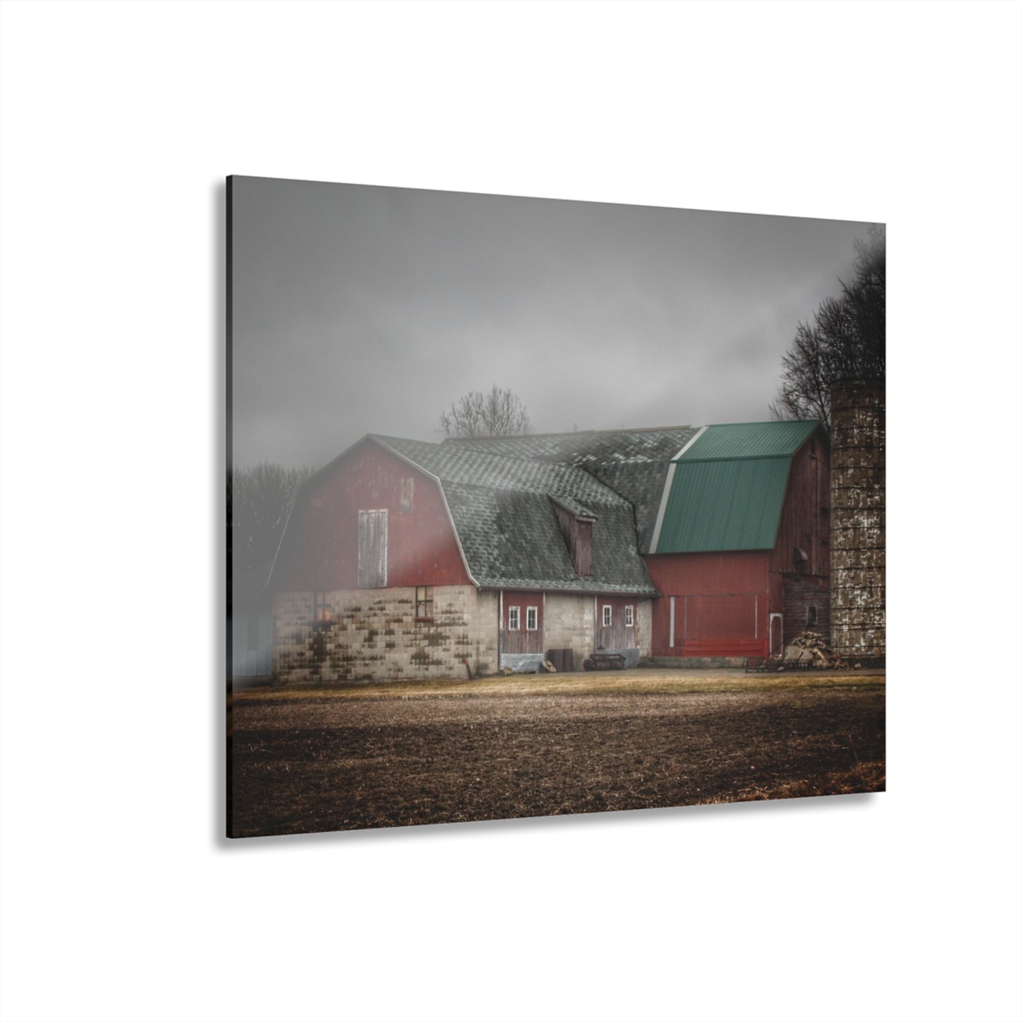 U R There Photography Arbela Reds Rustic Farmhouse Acrylic Wall Print