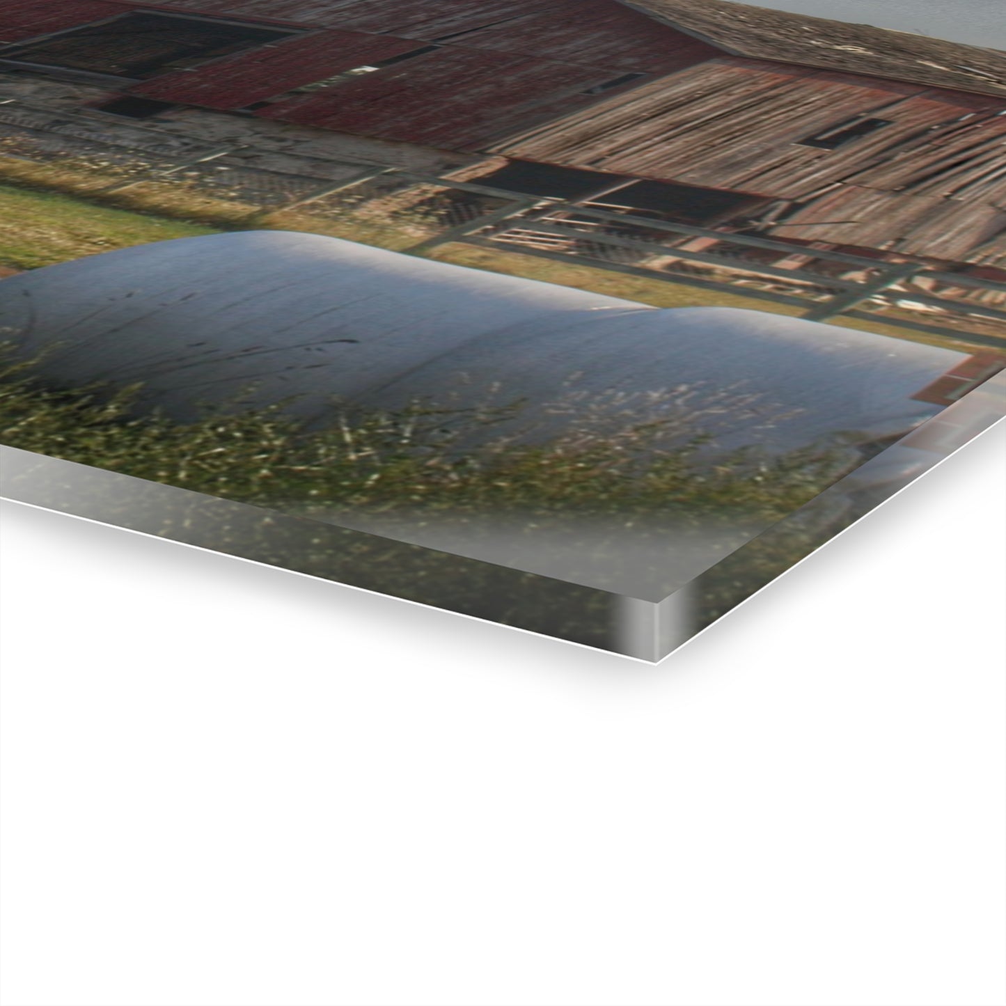 U R There Photography Irish Road Old Reds I Rustic Farmhouse Acrylic Wall Print