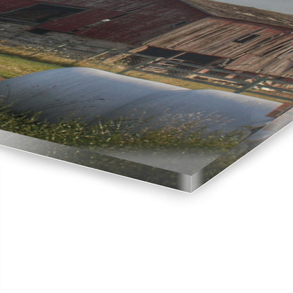 U R There Photography Irish Road Old Reds I Rustic Farmhouse Acrylic Wall Print