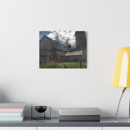 U R There Photography Sandusky Grey II Rustic Farmhouse Acrylic Wall Print