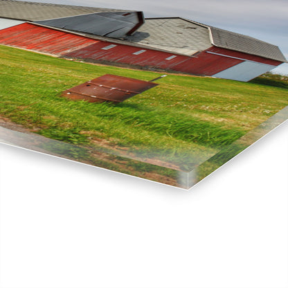 U R There Photography French Road Centennial Reds II Rustic Farmhouse Acrylic Wall Print