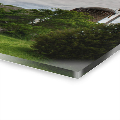 U R There Photography Higgins Road Greys Beyond the Greens Rustic Farmhouse Acrylic Wall Print